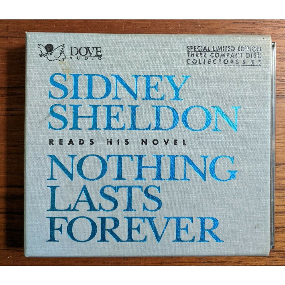 Sidney Sheldon - Audio 3 CD set "Nothing Last Forever" (Special Limited Ed)